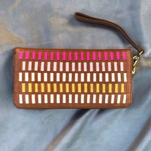 Fossil Emma Colorful Stripes RFID Leather Wallet